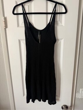 skims sheer knit plunge dress SKIMS